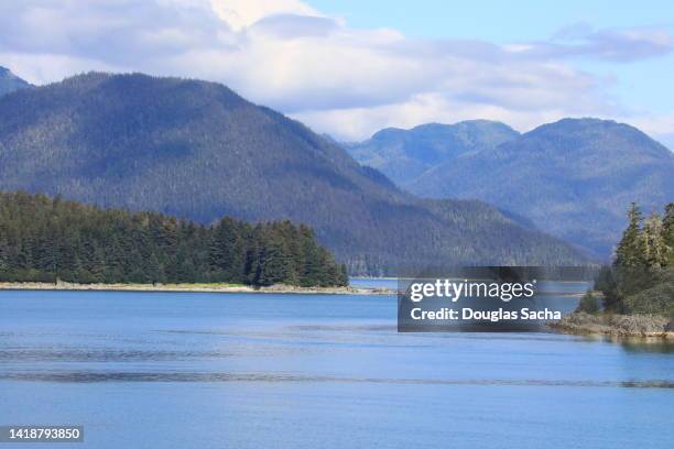 prince of wales island coastal landscape - prince of wales island stock pictures, royalty-free photos & images