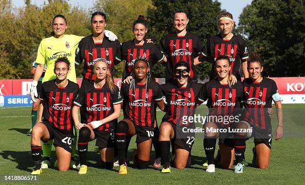 AC Milan team line up before the Women Serie A match between AC Milan  News Photo - Getty Images