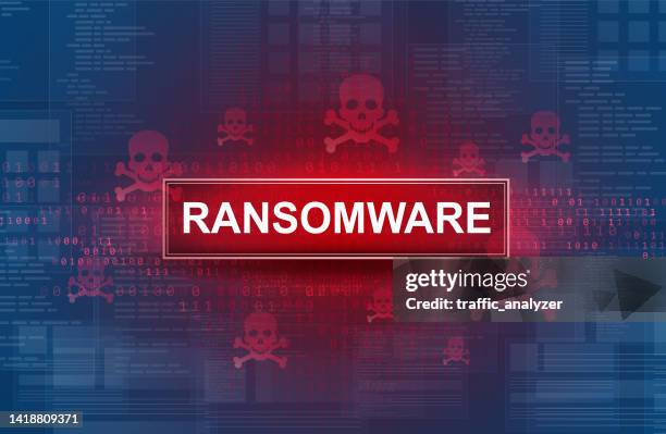 ransomware message - red flag warning stock illustrations