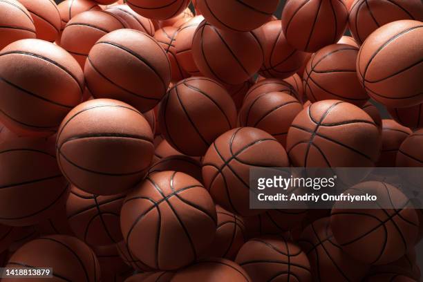 basketball balls - competición por equipos fotografías e imágenes de stock