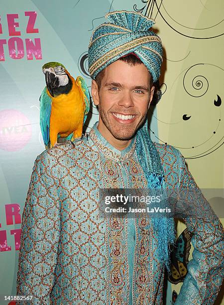 Perez Hilton attends his Mad Hatter tea party birthday celebration on March 24, 2012 in Los Angeles, California.