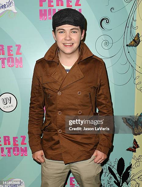 Actor Damian McGinty attends Perez Hilton's Mad Hatter tea party birthday celebration on March 24, 2012 in Los Angeles, California.