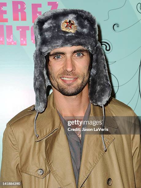 Tyson Ritter of The All-American Rejects attends Perez Hilton's Mad Hatter tea party birthday celebration on March 24, 2012 in Los Angeles,...