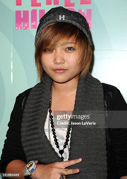 Singer/actress Charice attends Perez Hilton's Mad Hatter tea party birthday celebration on March 24, 2012 in Los Angeles, California.
