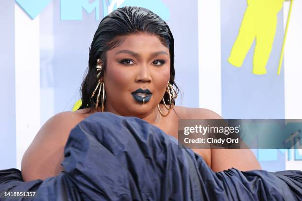 Lizzo attends the 2022 MTV VMAs at Prudential Center on August 28, 2022 in Newark, New Jersey.