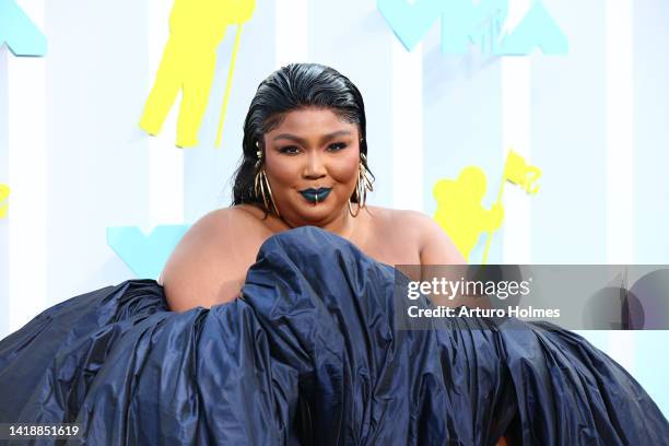 Lizzo attends the 2022 MTV VMAs at Prudential Center on August 28, 2022 in Newark, New Jersey.