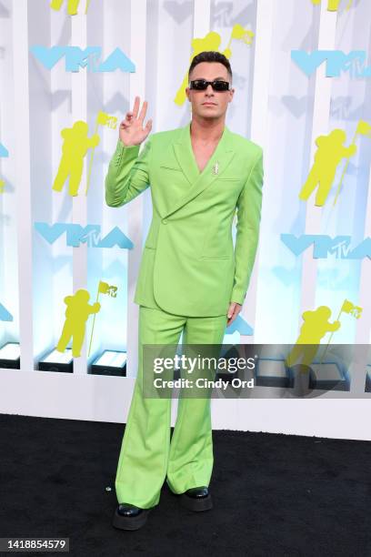 Colton Haynes attends the 2022 MTV VMAs at Prudential Center on August 28, 2022 in Newark, New Jersey.