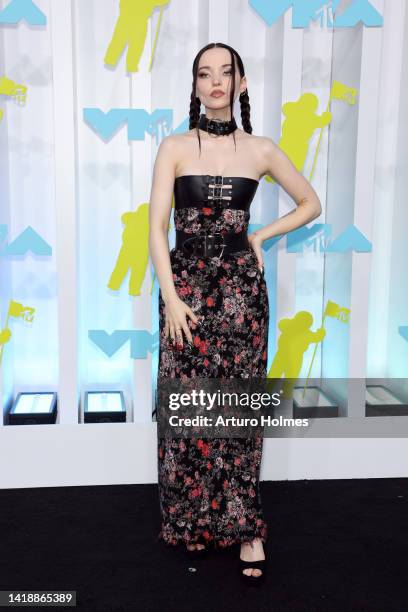 Dove Cameron attends the 2022 MTV VMAs at Prudential Center on August 28, 2022 in Newark, New Jersey.