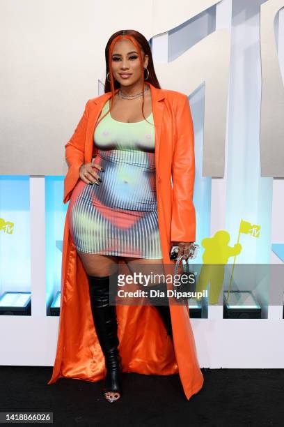 Cyn Santana attends the 2022 MTV VMAs at Prudential Center on August 28, 2022 in Newark, New Jersey.