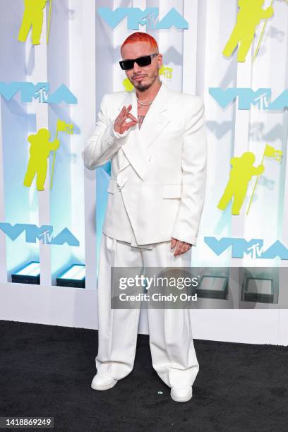 Balvin attends the 2022 MTV VMAs at Prudential Center on August 28, 2022 in Newark, New Jersey.