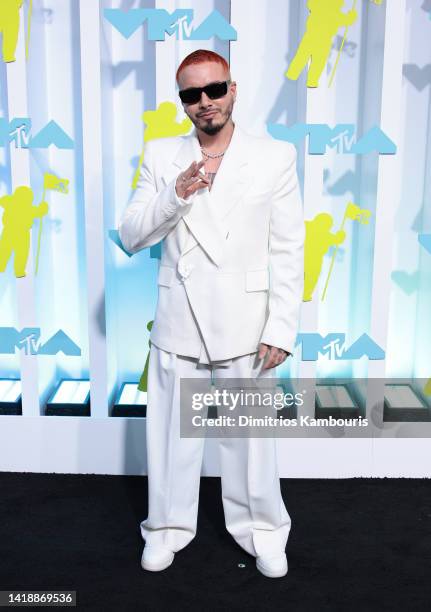 Balvin attends the 2022 MTV VMAs at Prudential Center on August 28, 2022 in Newark, New Jersey.