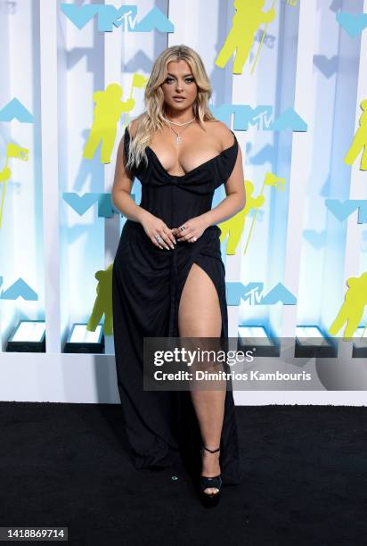 Bebe Rexha attends the 2022 MTV VMAs at Prudential Center on August 28, 2022 in Newark, New Jersey.