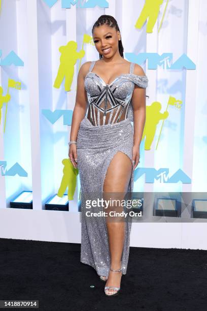 Chloe Bailey attends the 2022 MTV VMAs at Prudential Center on August 28, 2022 in Newark, New Jersey.