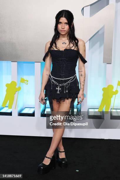 Nessa attends the 2022 MTV VMAs at Prudential Center on August 28, 2022 in Newark, New Jersey.