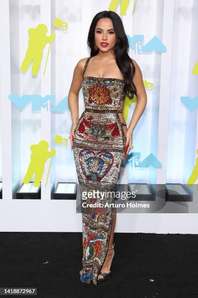 Becky G attends the 2022 MTV VMAs at Prudential Center on August 28, 2022 in Newark, New Jersey.