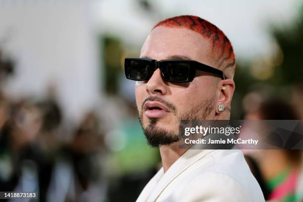 Balvin attends the 2022 MTV VMAs at Prudential Center on August 28, 2022 in Newark, New Jersey.