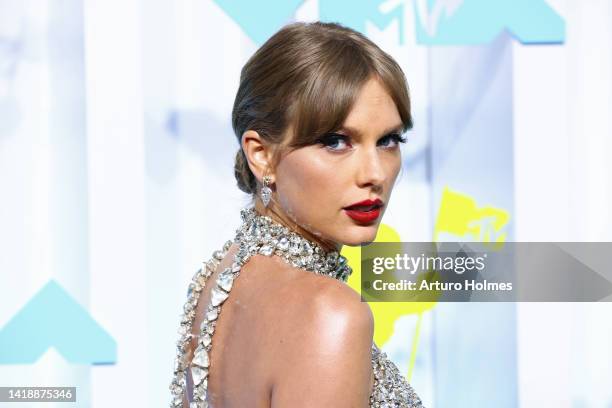 Taylor Swift attends the 2022 MTV VMAs at Prudential Center on August 28, 2022 in Newark, New Jersey.