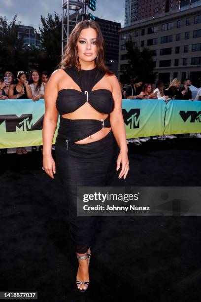 Ashley Graham attends the 2022 MTV VMAs at Prudential Center on August 28, 2022 in Newark, New Jersey.