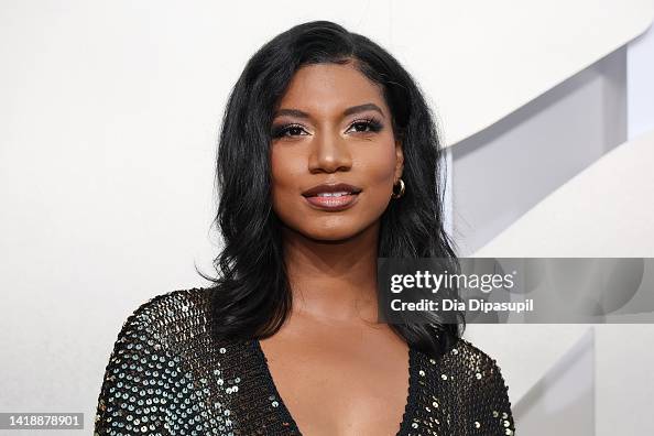 Mtv Rooks Taylor Rooks attends the 2022 MTV VMAs at Prudential Center on August ...