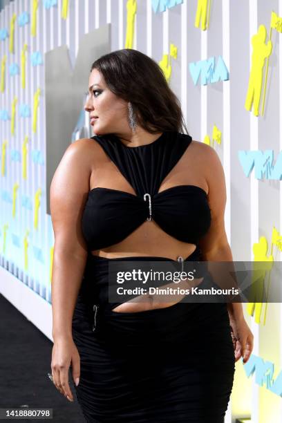 Ashley Graham attends the 2022 MTV VMAs at Prudential Center on August 28, 2022 in Newark, New Jersey.