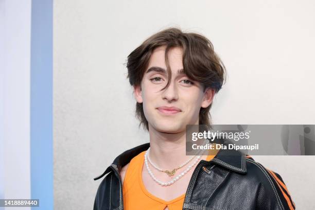 Johnny Orlando attends the 2022 MTV VMAs at Prudential Center on August 28, 2022 in Newark, New Jersey.