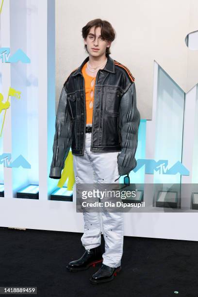Johnny Orlando attends the 2022 MTV VMAs at Prudential Center on August 28, 2022 in Newark, New Jersey.