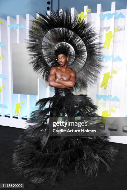 Lil Nas X attends the 2022 MTV VMAs at Prudential Center on August 28, 2022 in Newark, New Jersey.