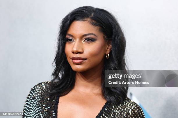 Mtv Rooks Taylor Rooks attends the 2022 MTV VMAs at Prudential Center on August ...