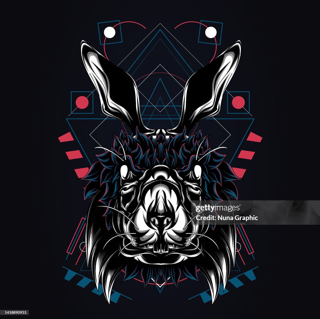 Geometric Rabit Logo Myhtical Rabbit Sacred Geometry Logo High-Res Vector Graphic - Getty Images
