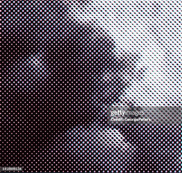 bildbanksillustrationer, clip art samt tecknat material och ikoner med colorful abstract background halftone pattern - serigrafi