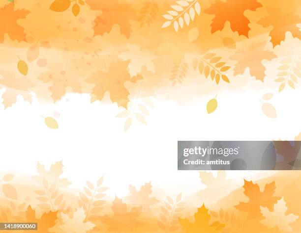 autumn leaves bg - leaf pattern stock illustrations