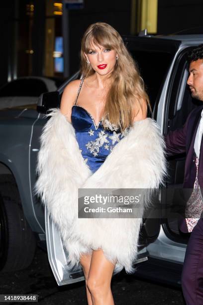 Taylor Swift attends the Republic Records MTV VMA 2022 after party at the Fleur Room in Chelsea on August 29, 2022 in New York City.