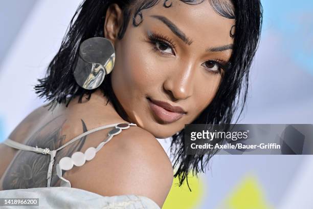 Shenseea attends the 2022 MTV Video Music Awards at Prudential Center on August 28, 2022 in Newark, New Jersey.