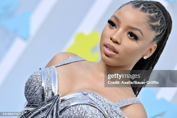 Chloe Bailey attends the 2022 MTV Video Music Awards at Prudential Center on August 28, 2022 in Newark, New Jersey.