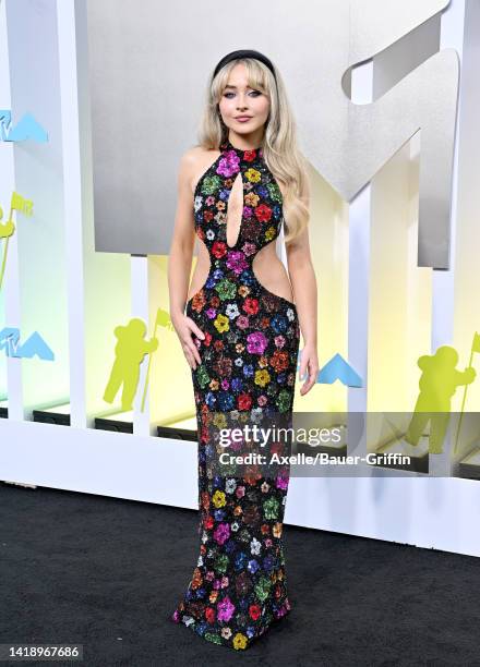 Sabrina Carpenter attends the 2022 MTV Video Music Awards at Prudential Center on August 28, 2022 in Newark, New Jersey.