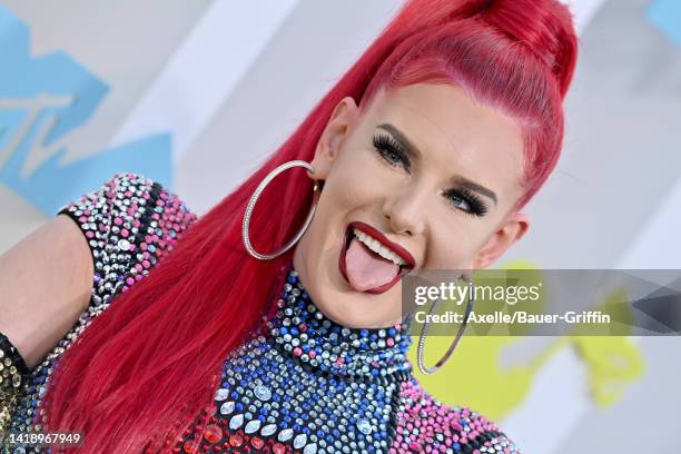Justina Valentine attends the 2022 MTV Video Music Awards at Prudential Center on August 28, 2022 in Newark, New Jersey.