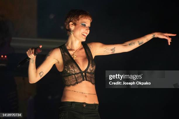 Halsey performs on the main stage during Reading Festival day 3 on August 28, 2022 in Reading, England.