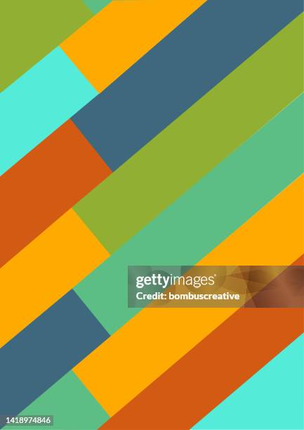 colorful template design - tangram stock illustrations