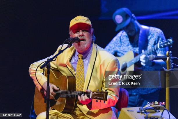Robert Earl Keen performs in concert during his 2022 Final Tour, "I’m Comin’ Home: 41 Years On The Road" at ACL Live on August 28, 2022 in Austin,...