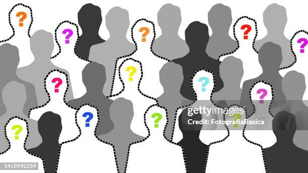 questioned men - missing persons stock illustrations