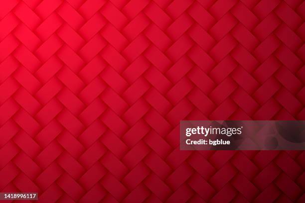 abstract red background - geometric texture - basket weave pattern stock illustrations