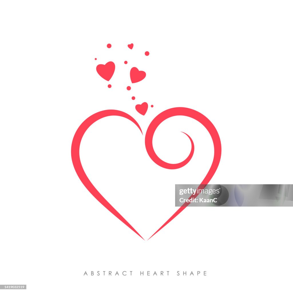 Abstract Heart Shaps Abstract Heart Shape Vector Stock Illustration High-Res Vector Graphic ...