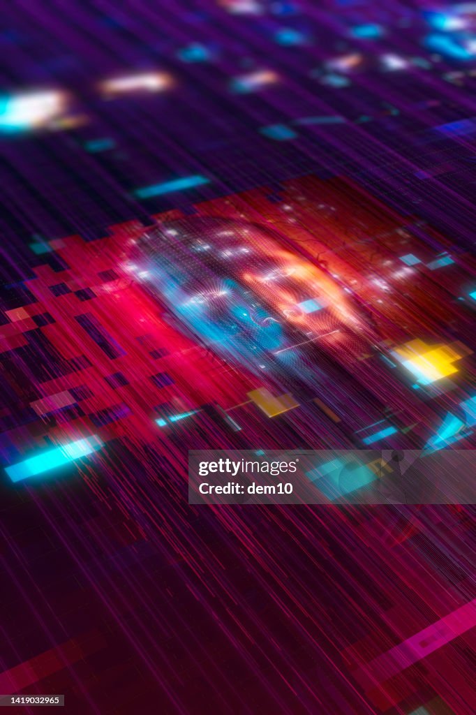 Digitale Bildübertragung oder nft konzeptionelle Hintergründe