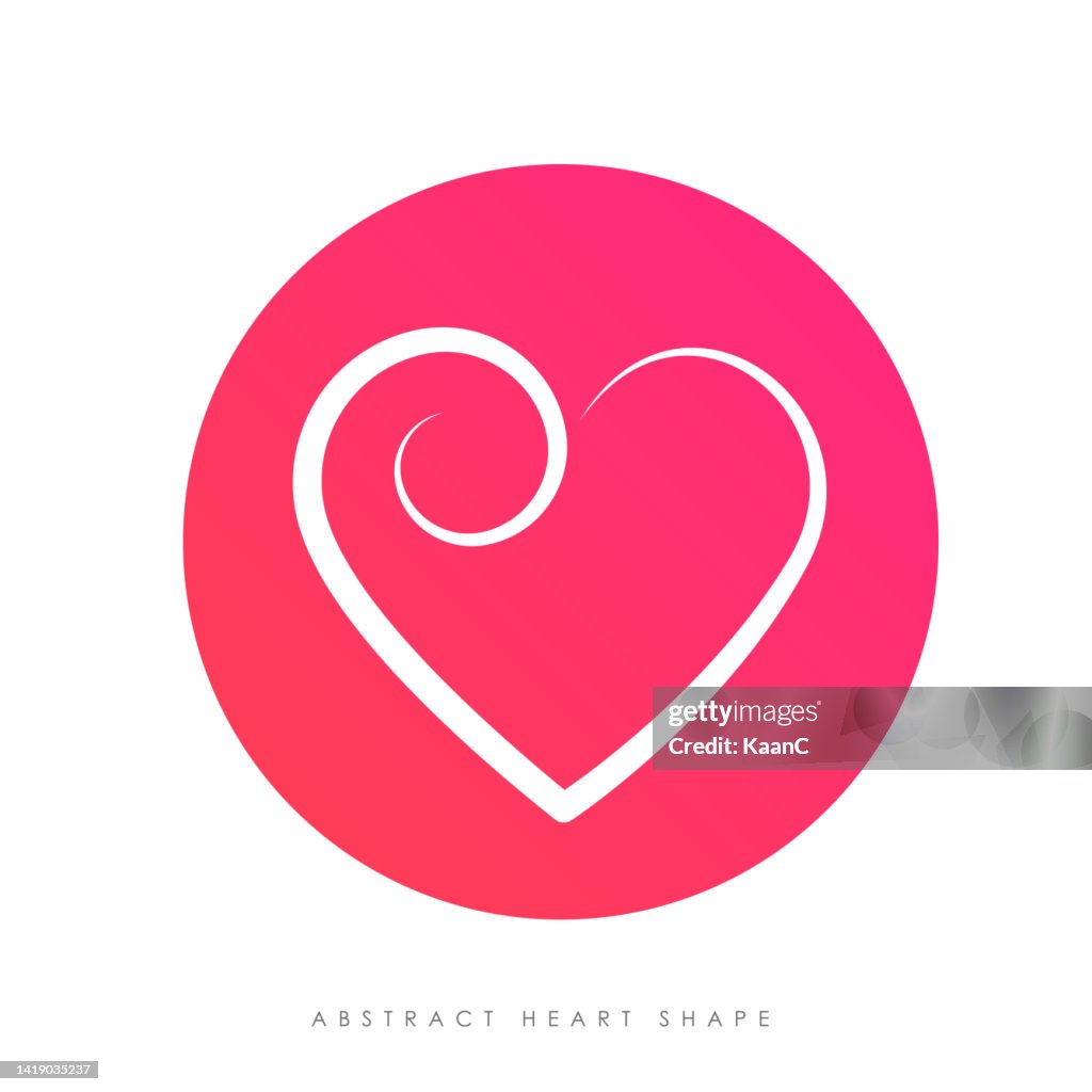 Abstract Heart Shaps Abstract Heart Shape Vector Stock Illustration High-Res Vector Graphic ...