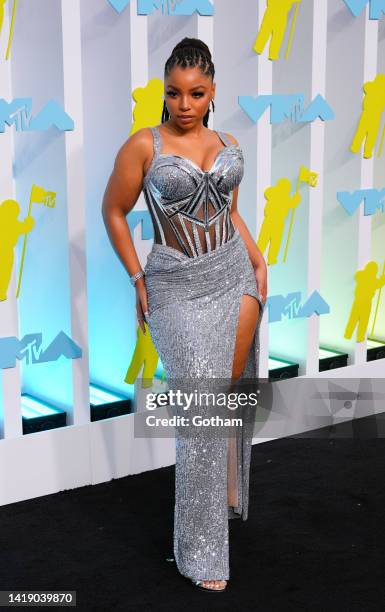 Chloe Bailey arrives at 2022 MTV VMAs at Prudential Center on August 28, 2022 in Newark, New Jersey.