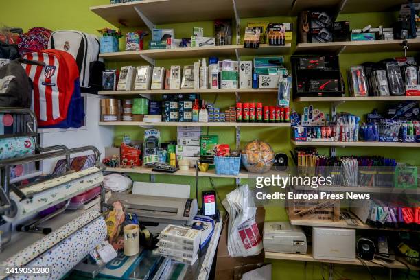 School supplies in the bookstore-paper store 'Zepol', a week before the start of the school year in some autonomous communities, on 29 August, 2022...