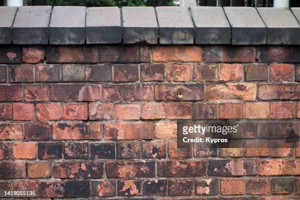 wall made with bricks - midlands england bildbanksfoton och bilder