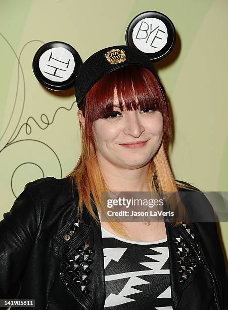 Singer Chantal Claret attends Perez Hilton's Mad Hatter tea party birthday celebration on March 24, 2012 in Los Angeles, California.