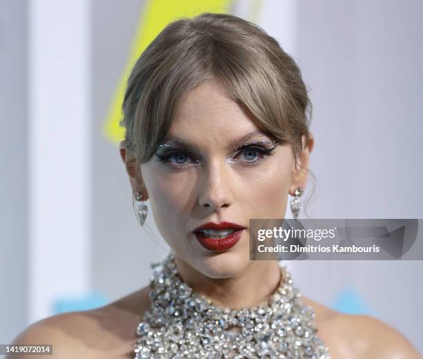 Taylor Swift attends the 2022 MTV VMAs at Prudential Center on August 28, 2022 in Newark, New Jersey.
