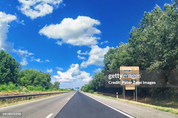 m5 motorway in hungary, near budapest - highway hungary stock pictures, royalty-free photos & images